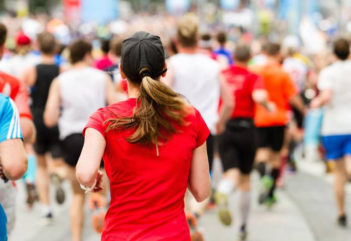 Marathonlauf Frau